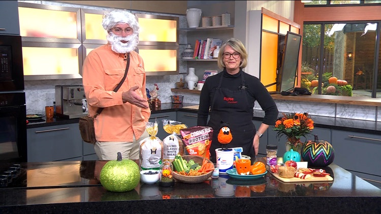 Healthy Halloween snacks showcased by Hy-Vee dietitian Jennifer Petrucci